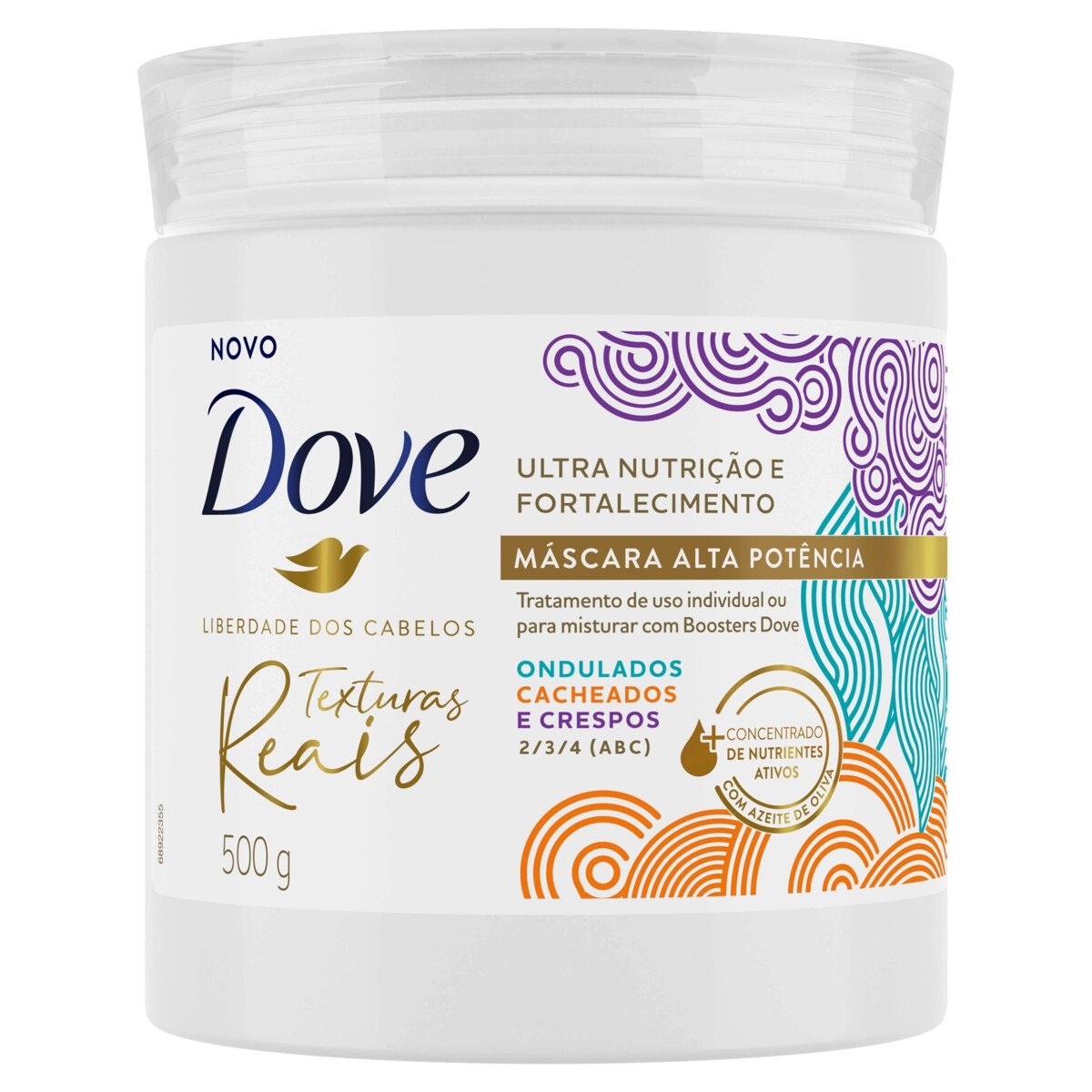 Creme de Tratamento Dove Cacheados e Crespos 500g