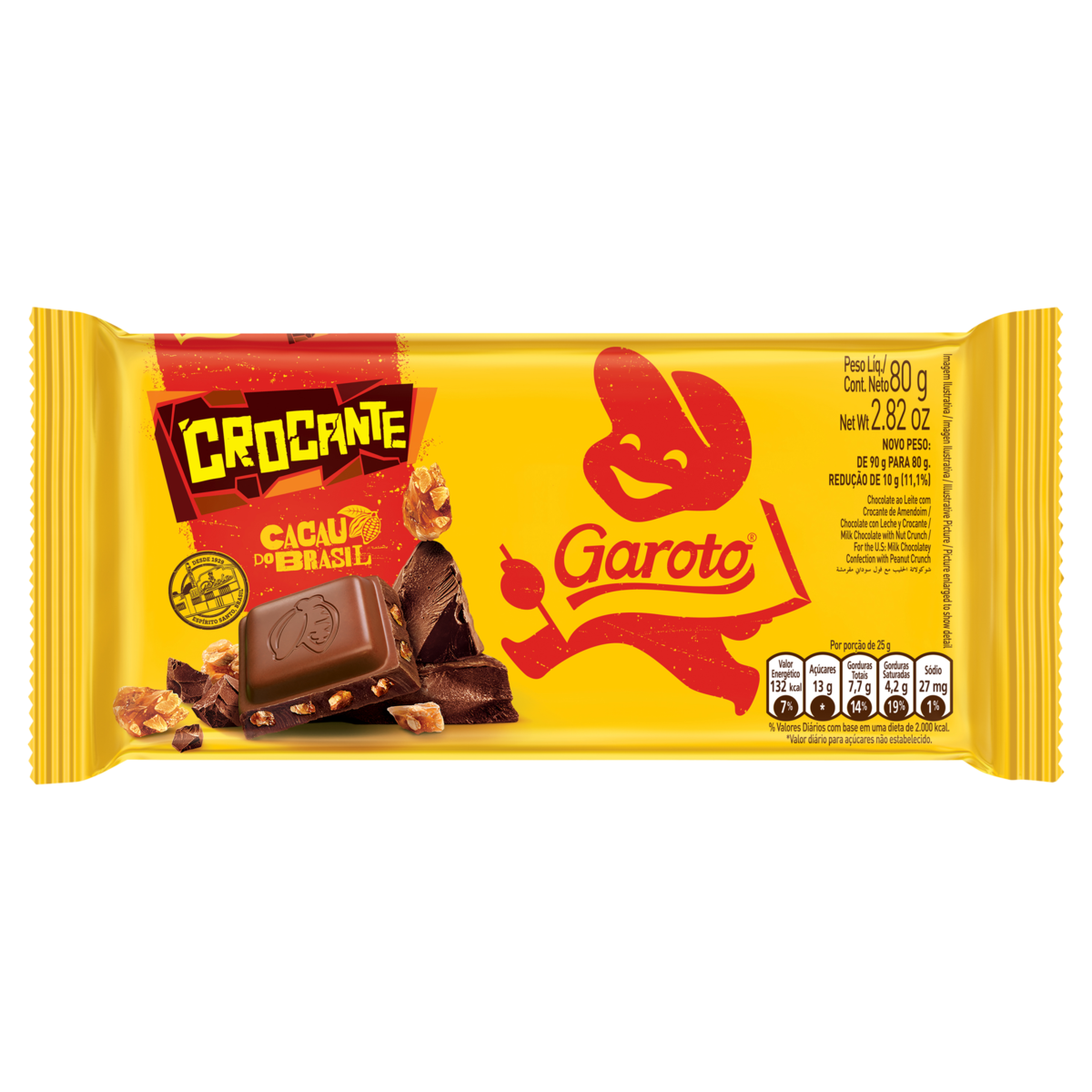 Chocolate Crocante Garoto 80G