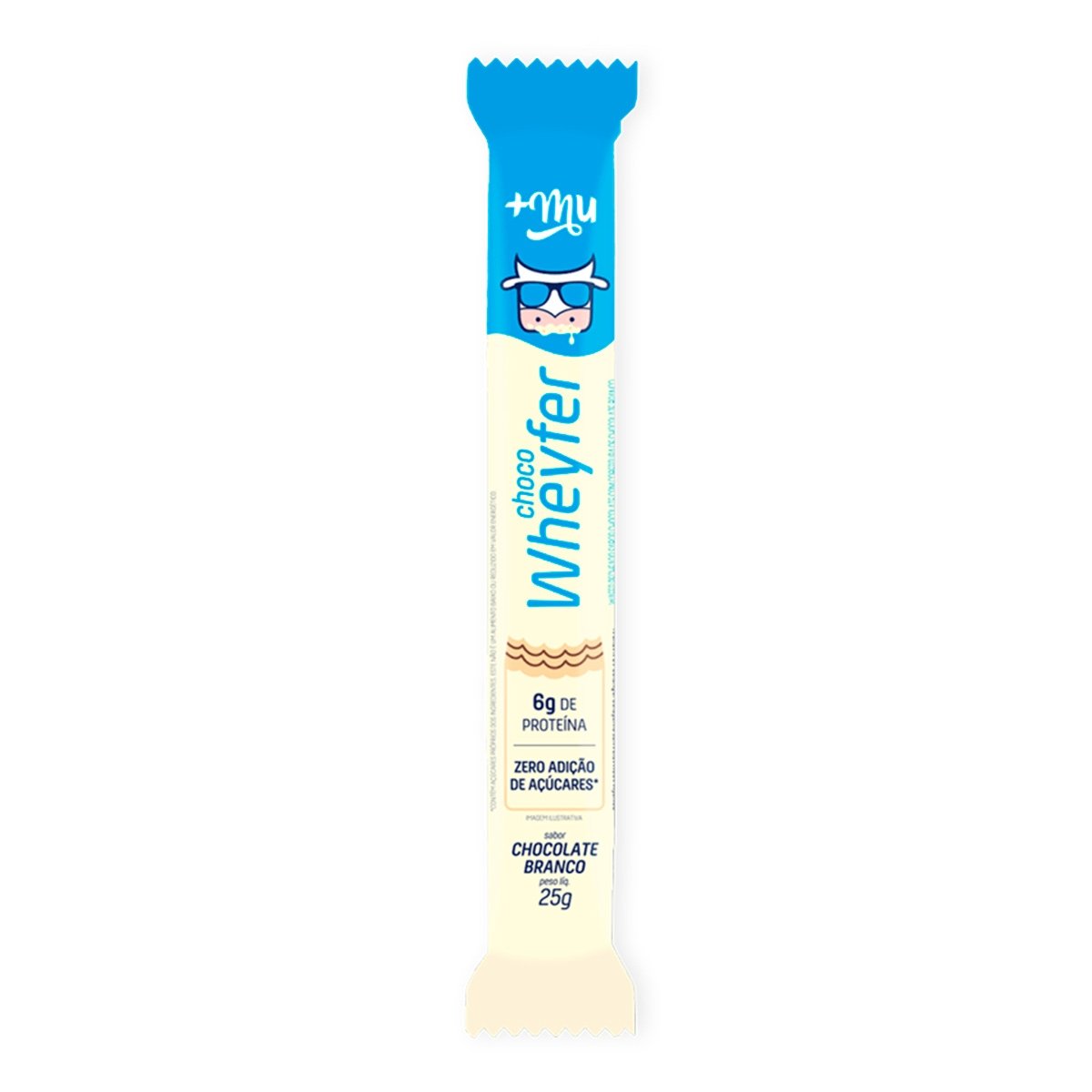 Choco Wheyfer Mais Mu Chocolate Branco 25G