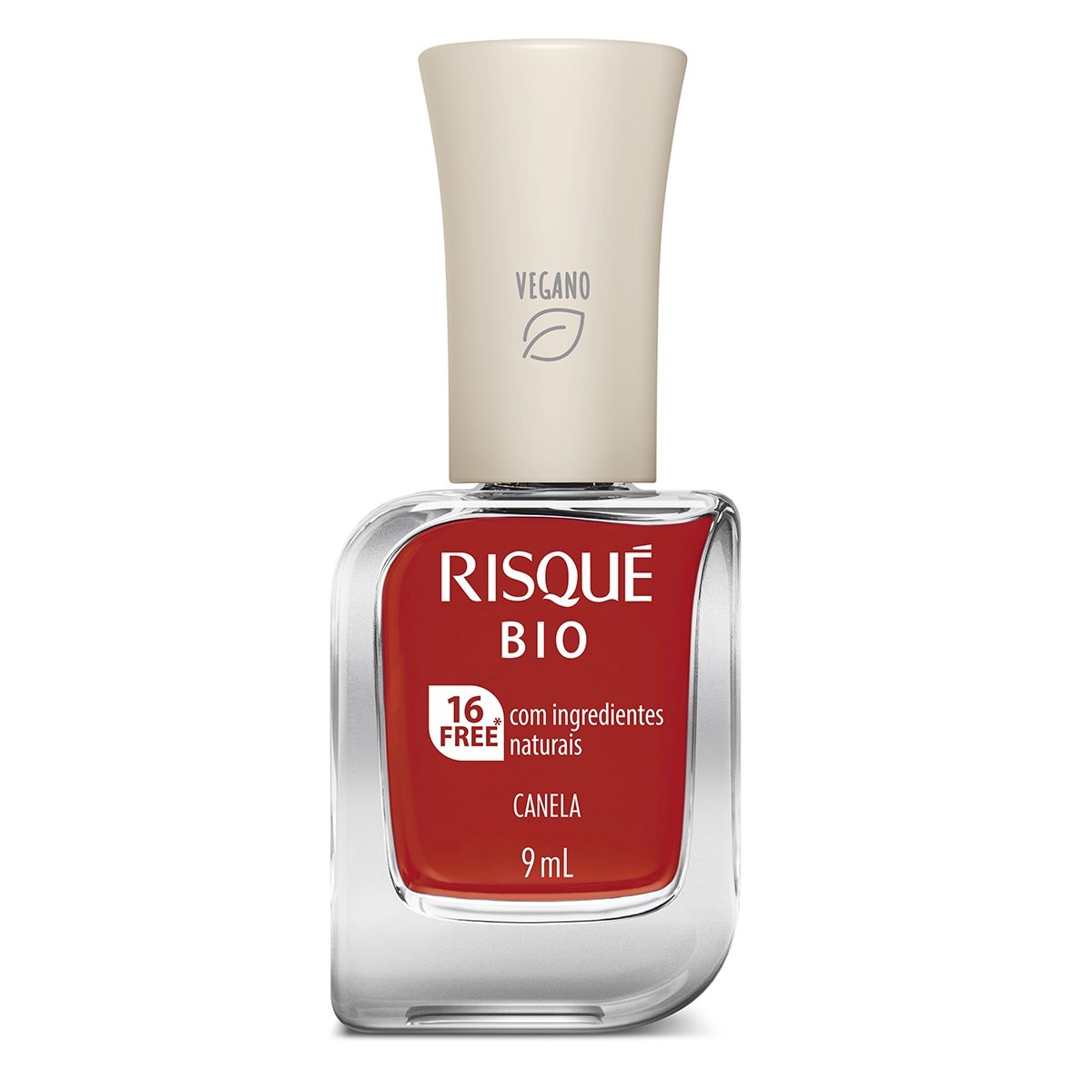 Esmalte Risqué Bio Vermelho Cremoso Canela 9ml