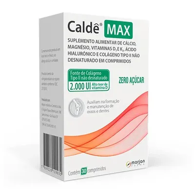 Calde Max Suplemento Alimentar Marjan Farma 30 Comprimidos