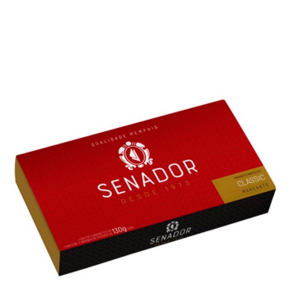 Kit 3 Saboneta Barra 130G Cada+Necessaire - SENADOR