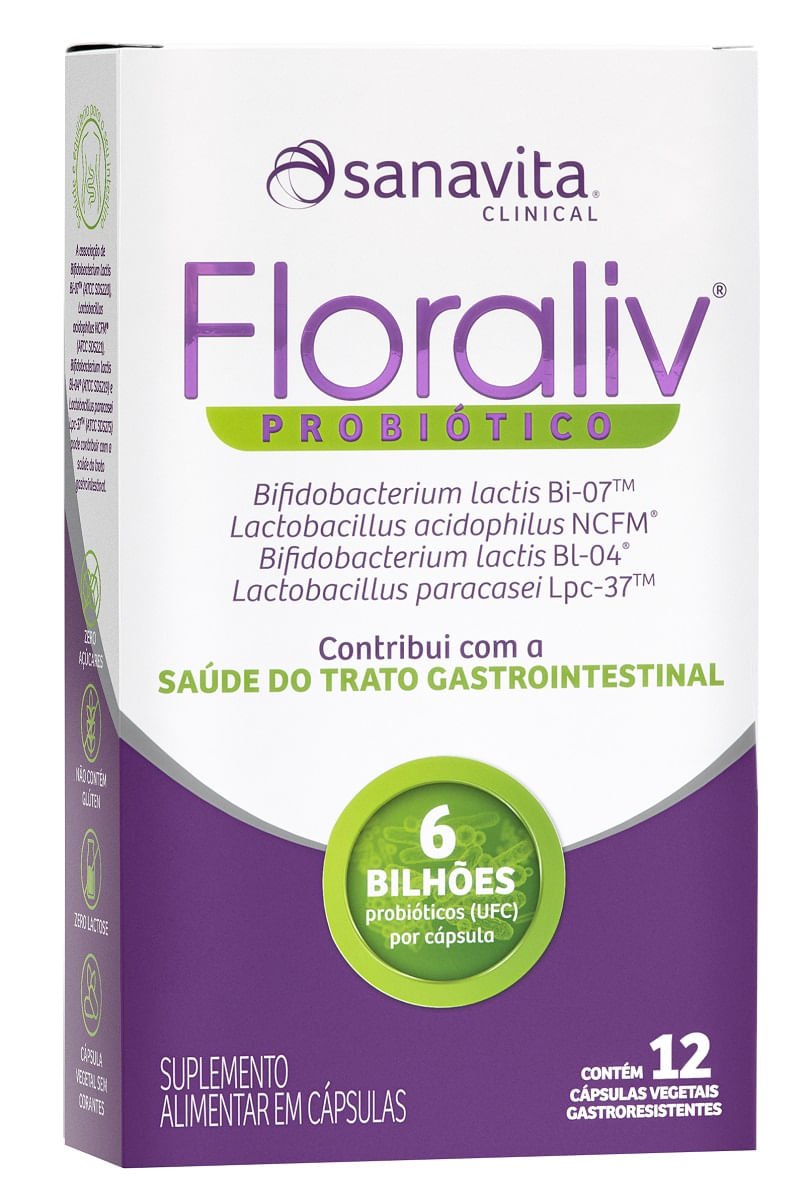 FLORALIV SANATIVA PROBIOT C/12CAPS