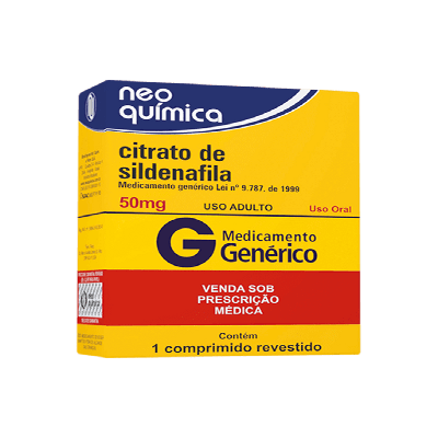 Citrato De Sildenafila 50Mg Neo Química 4 Comprimidos