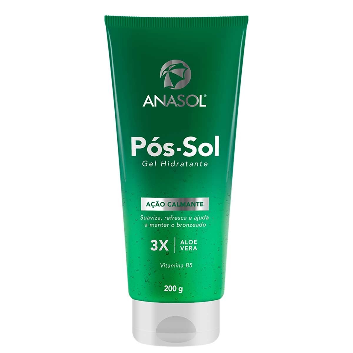 Gel Hidratante Pós-Sol Com Argila Orgânica Anasol 200Ml