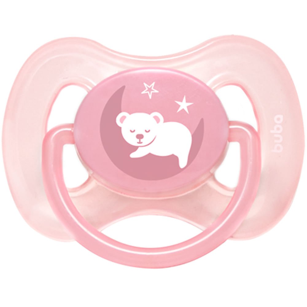 Chupeta Buba Comfort Tam2 Ursinho Rosa
