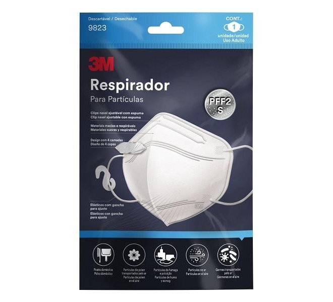 RESPIRADOR 3M P PARTICULAS 9823 PFF2