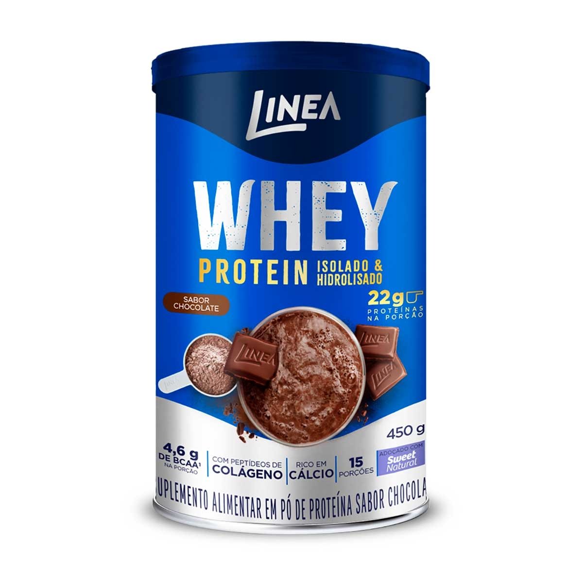 Suplemento Proteico Pó Chocolate Linea Whey Protein 450g