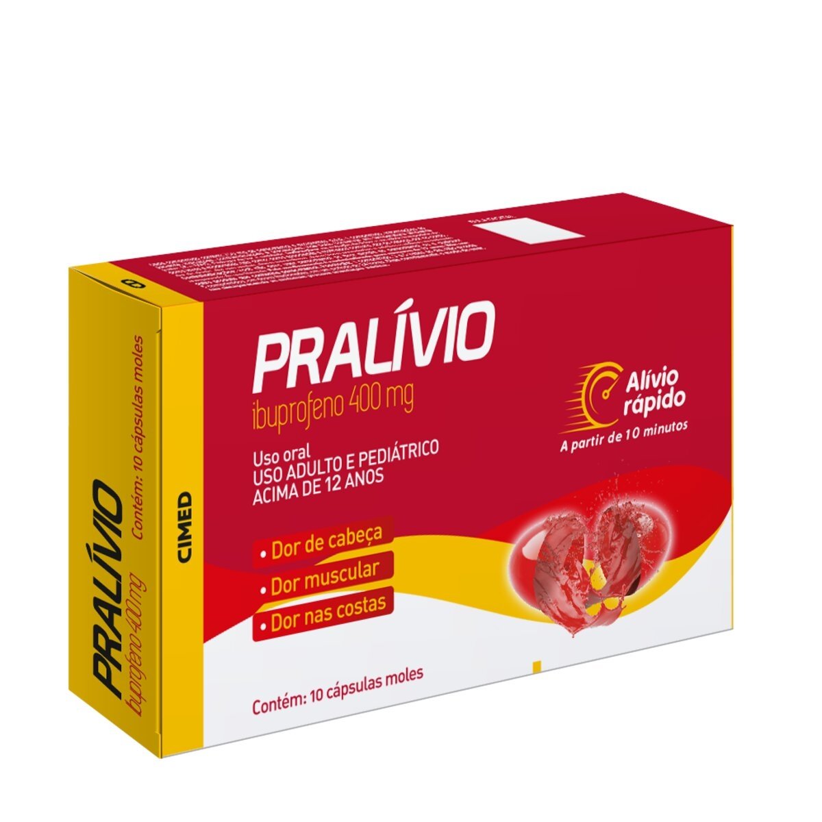Pralívio 400Mg Cimed Caixa Com 10 Cápsulas Moles