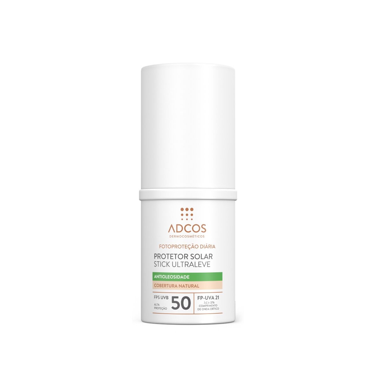 Protetor Solar Facial Adcos Stick Ultraleve Nude FPS 50 15g