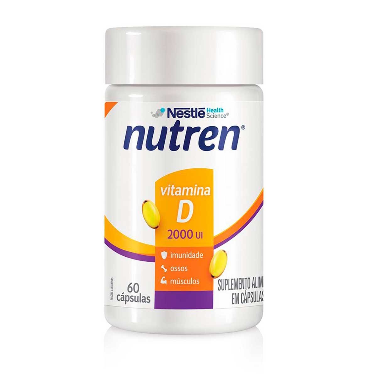 Vitamina D 2000UI Nutren Frasco 60 Cápsulas