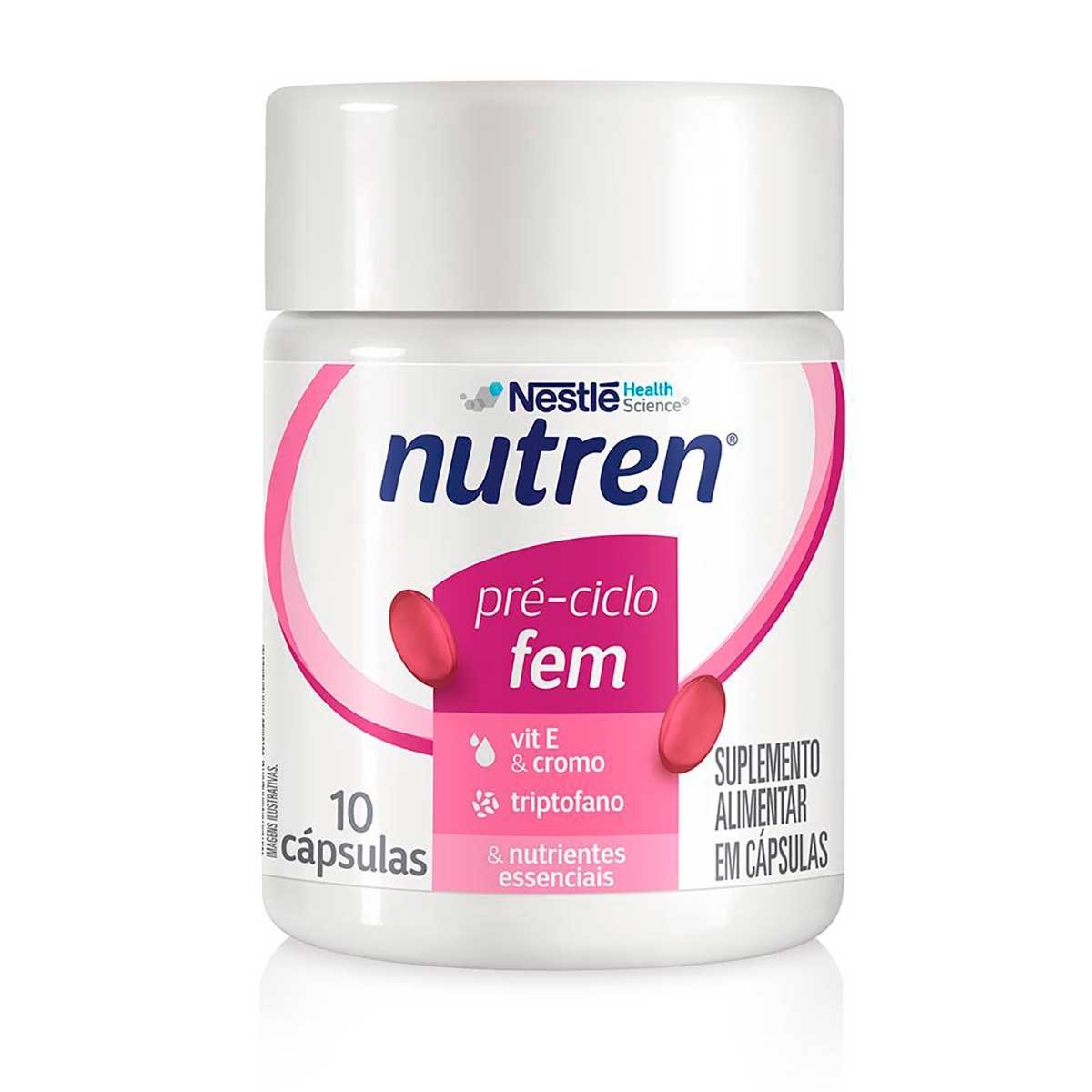 Suplemento Alimentar Pré-Ciclo Fem Nutren 10 Cápsulas