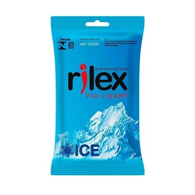 Preservativo Rilex ice Com 3 Unidades