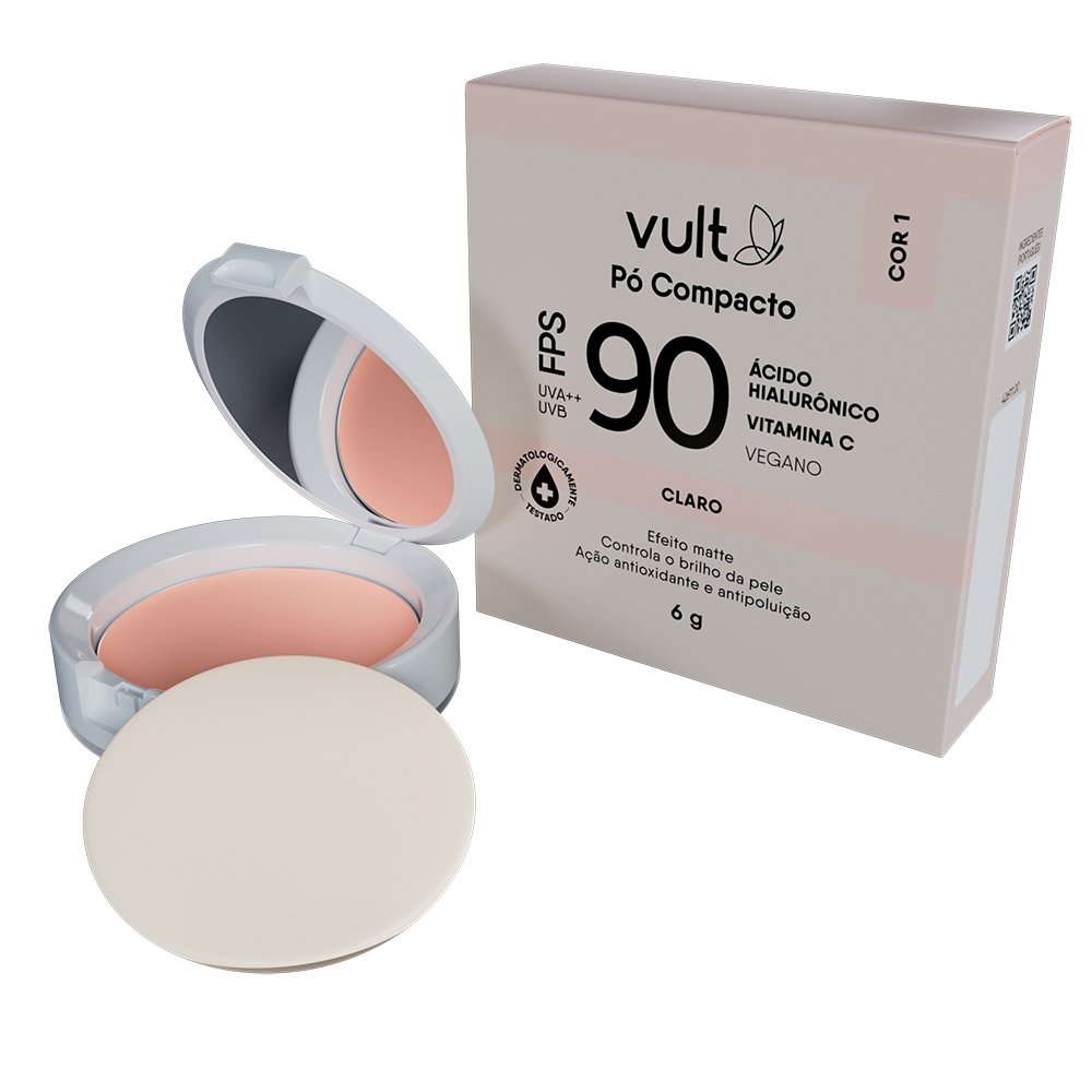 PO COMPACTO VULT FPS90 CLARO COR 1 6G