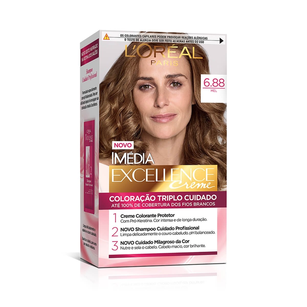Tintura Imedia Excellence Ice Colors 6.88 Mel Tabaco