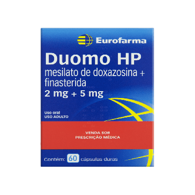 Duomo HP Doxazosina 2mg+Finasterida 5mg 60Cápsulas-EUROFARMA