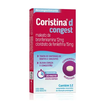 Coristina D Congest 12 Comprimidos - HYPERA