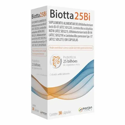 Suplemento Alimentar Biotta 25Bi 30 Cápsulas