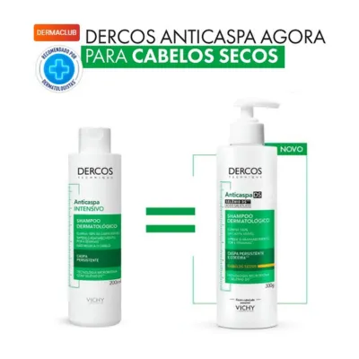 DERCOS SHAMPOO ANTICASPA CABELOS NORMAIS OLEOSOS 300G(VCY)