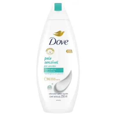 Sabonete Líquido Dove Pele Sensível com Glicerina 250ml