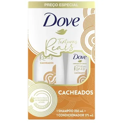 Kit Shampoo+Condicionador Texturas Reais Cacheados - DOVE