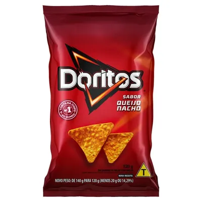 SALGADO DORITOS QUEIJO NACHO 120G