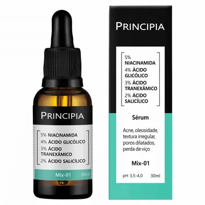Sérum Mix-01 Nia+Glic+Tran+Ácido Salicílico 30ml -PRINCIPIA
