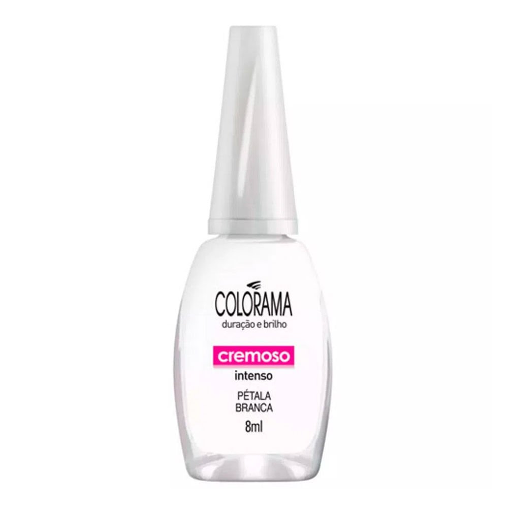 Esmalte Cremoso Cor Pétala Branca Colorama 8Ml