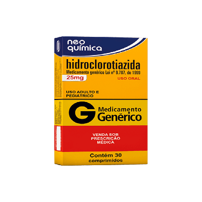 Hidroclorotiazida 25Mg Cimed Caixa Com 30 Comprimidos