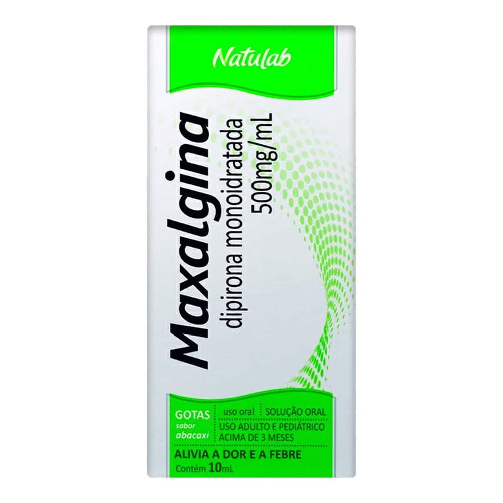 Maxalgina Dipirona Sodica 500mg/ml Sol Gotas 20ml -NATULAB