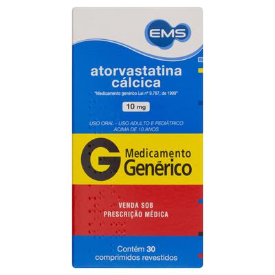 Atorvastatina Cálcica 10Mg Ems 30 Comprimidos