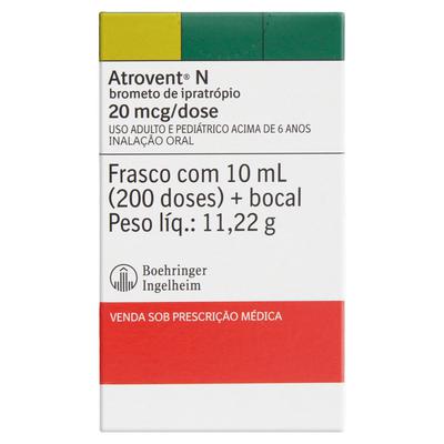 Atrovent N Brometo de Ipratropio 20mcg 10ml-BOEHRINGER