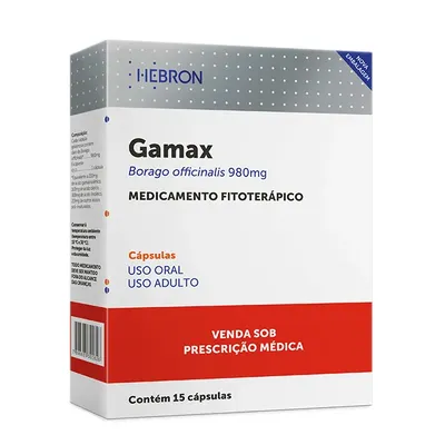Gamax 980mg 15 Cápsulas Gelatinosas Moles - HEBRON