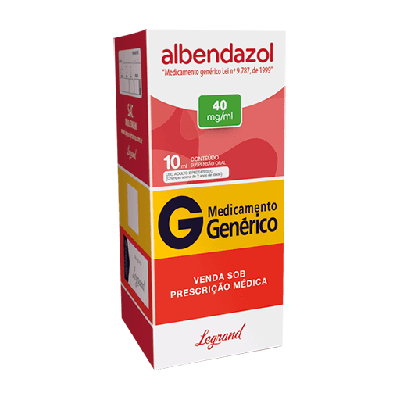Albendazol 40mg/ml Suspensão Oral 10ml - LEGRAND