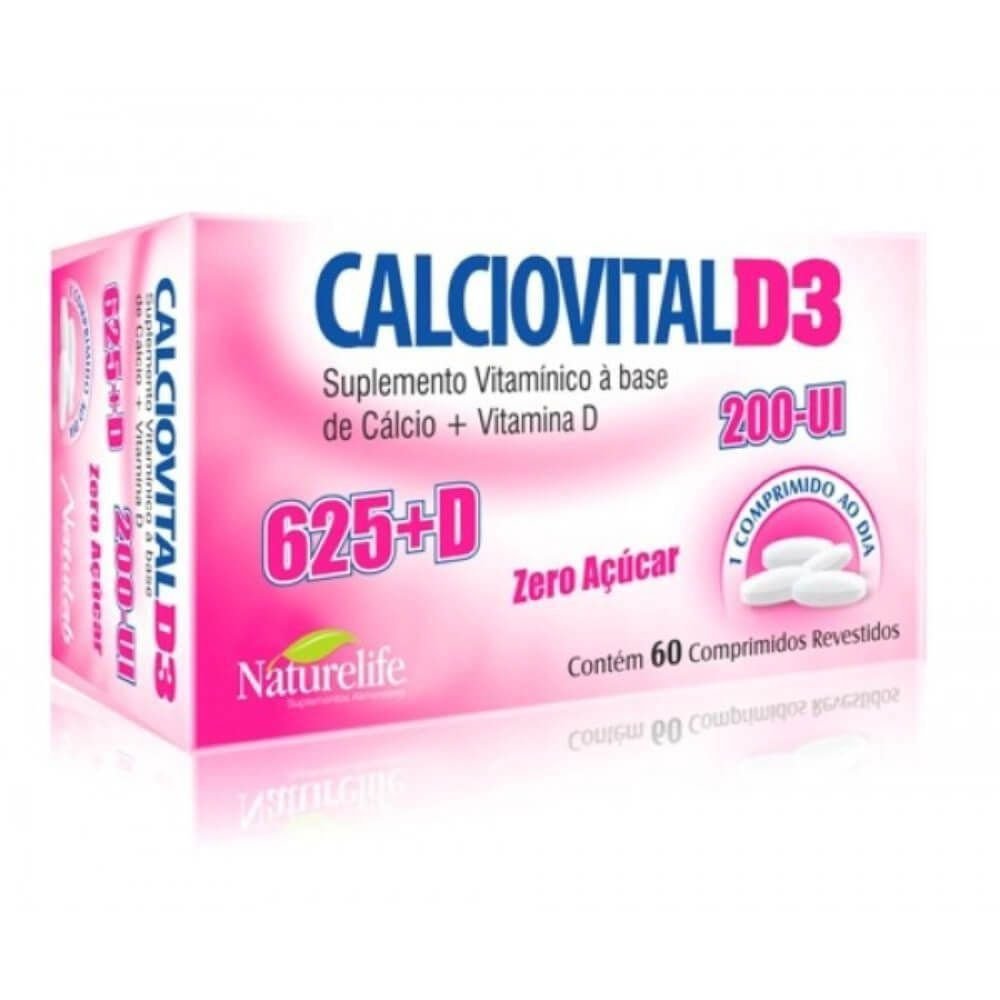 Calciovital D3 600+D 60 Comprimidos - NATULAB