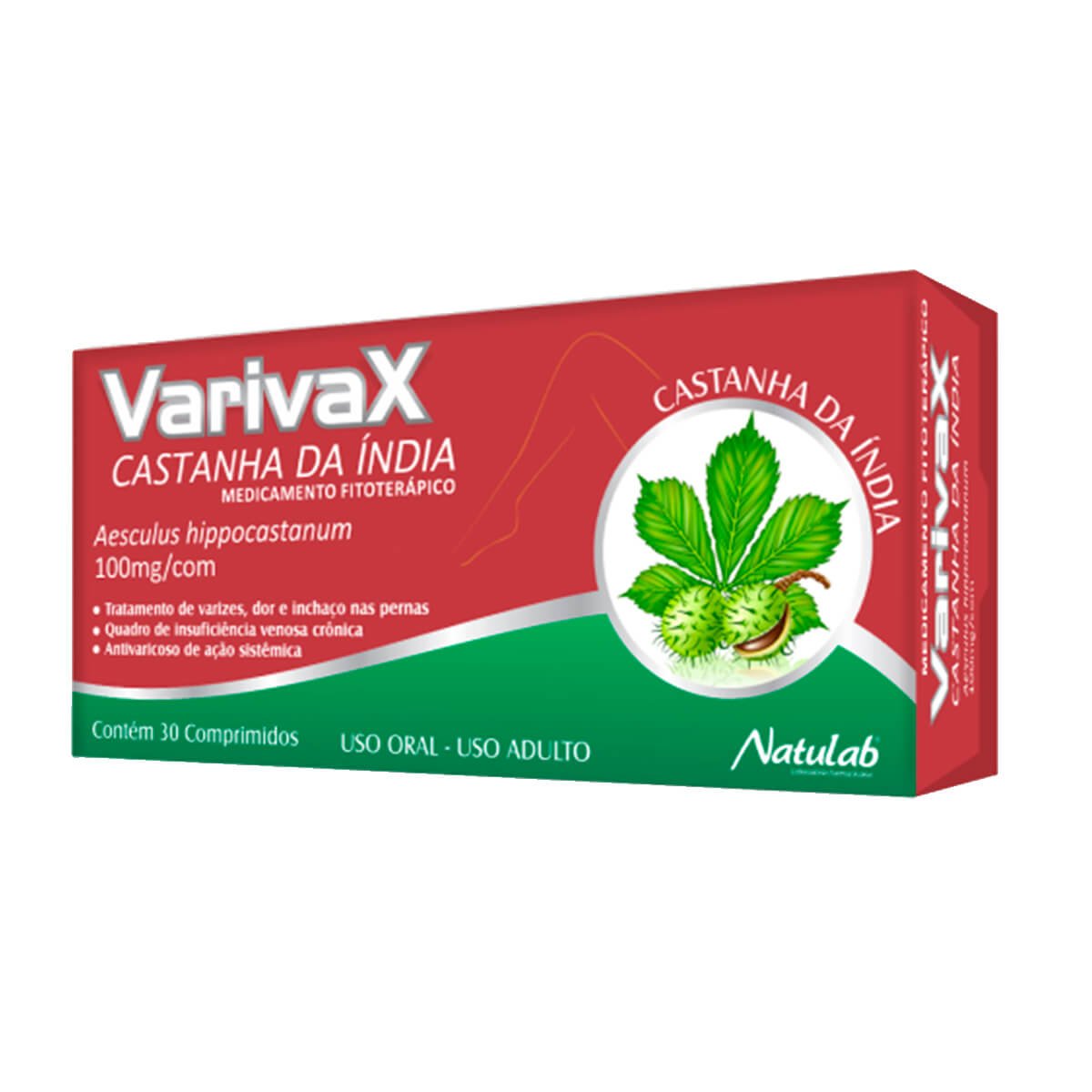 Varivax 100Mg Natulab Caixa Com 30 Comprimidos
