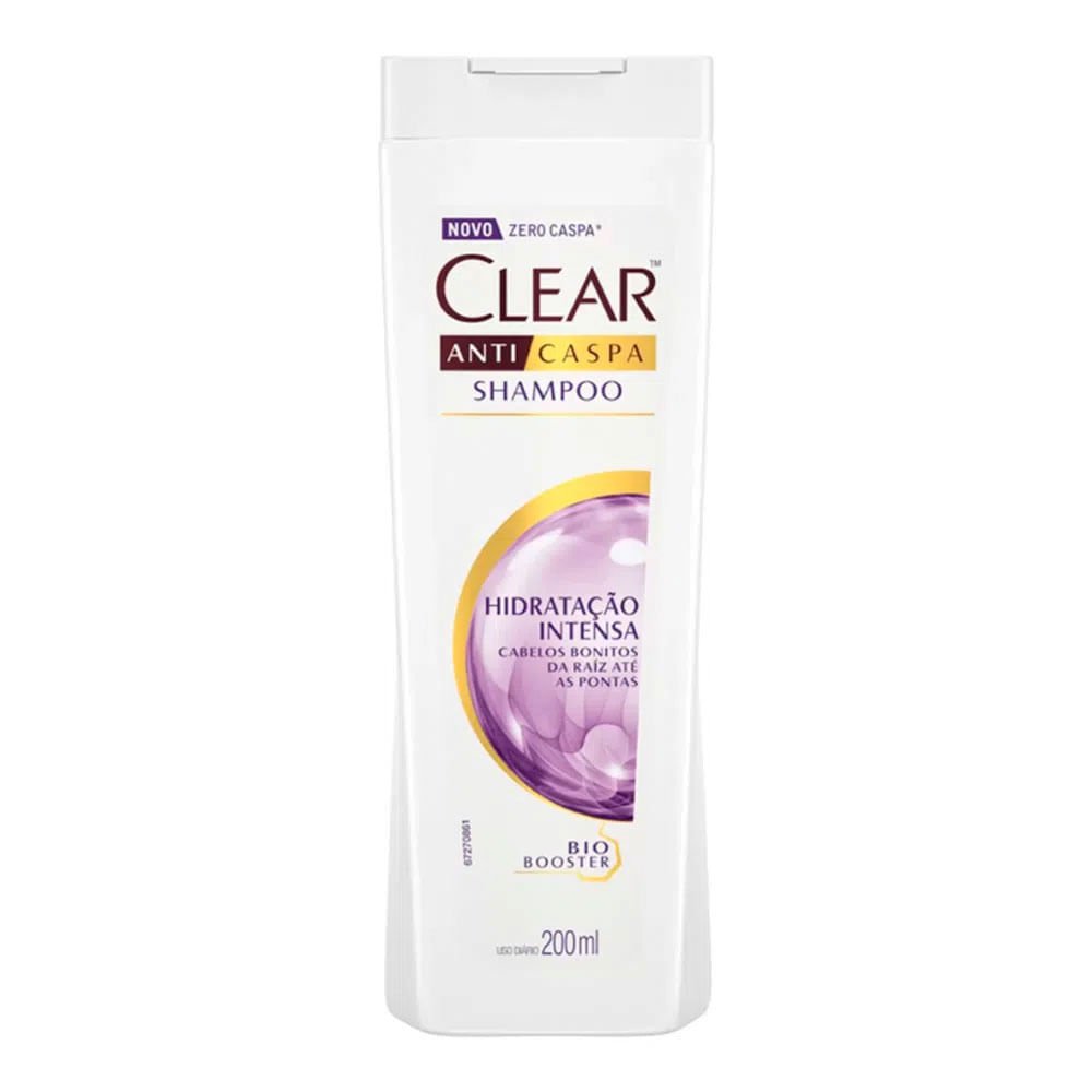 Shampoo Anticaspa Clear Women Hidratação Intensa Frasc 200ml