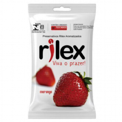 Preservativo Rilex Morango C/3Unidades