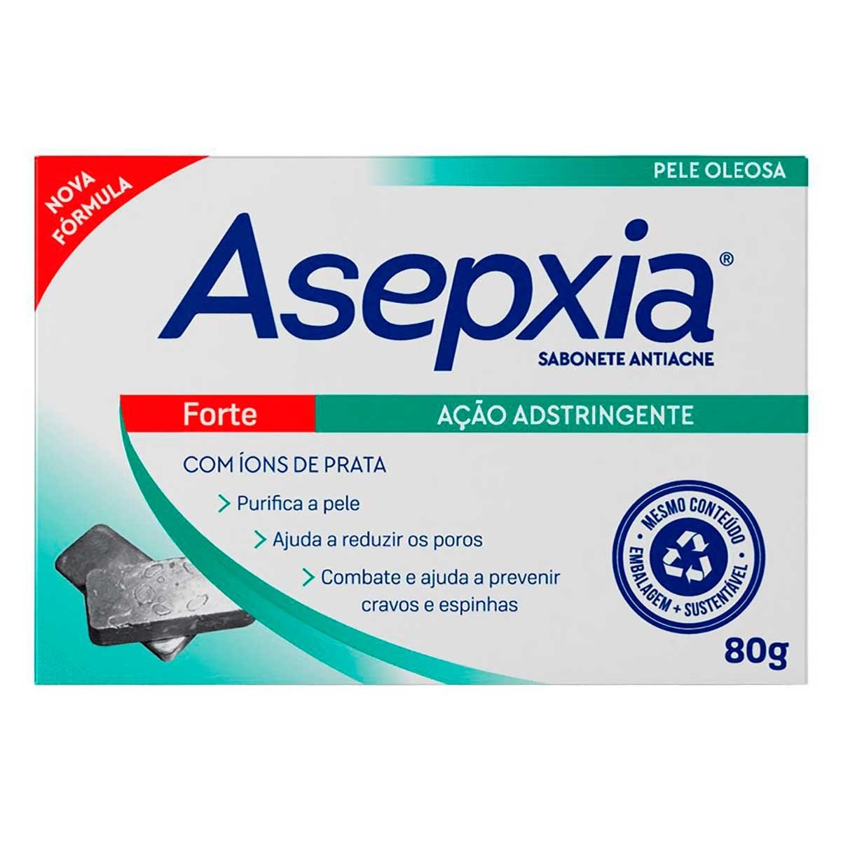 Sabonete Facial Em Barra Asepxia Adstringente Forte 80G
