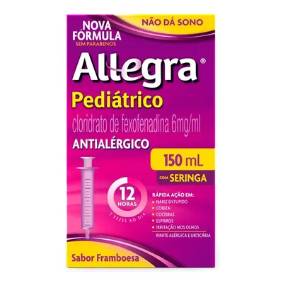 Allegra Pediatrico Framboesa 150ml -  SANOFI