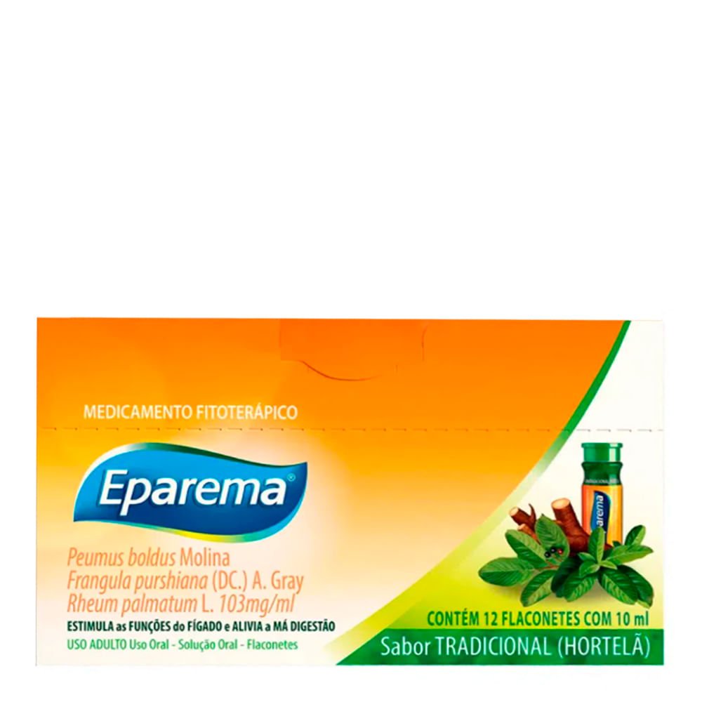 Eparema Sabor Tradicional Hortelã 12 Flaconetes 10ml -TAKEDA