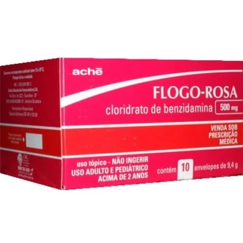 Flogo-Rosa Em Pó 10 Envelopes com 94g
