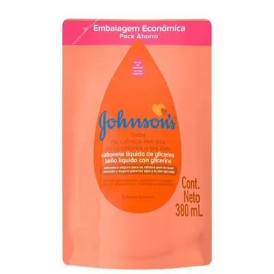 Sabonete Johnson Baby Refil Cabeca aos Pes 180ml