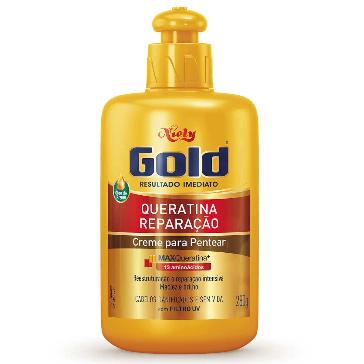 Creme P/ Pentear Niely Gold Queratina - 280G