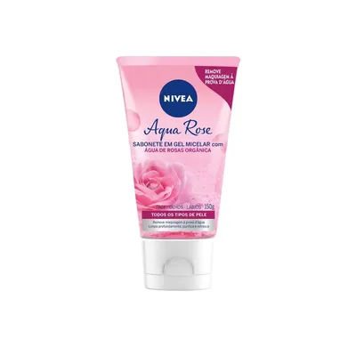 Sabonete Gel Micelar Facial Água de Rosa Nivea Bisnaga 150ml