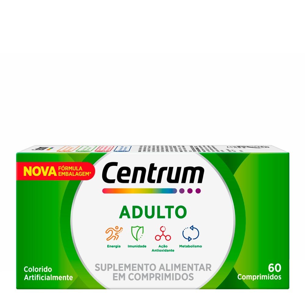 Polivitamínico Centrum De A A Zinco 60 Comprimidos