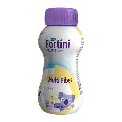 Suplemento Infantil Multi Fiber Sabor Baunilha Fortini 200Ml