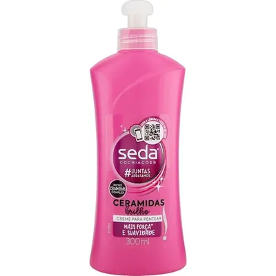 Creme para Pentear Seda Ceramidas Brilho com 300ml