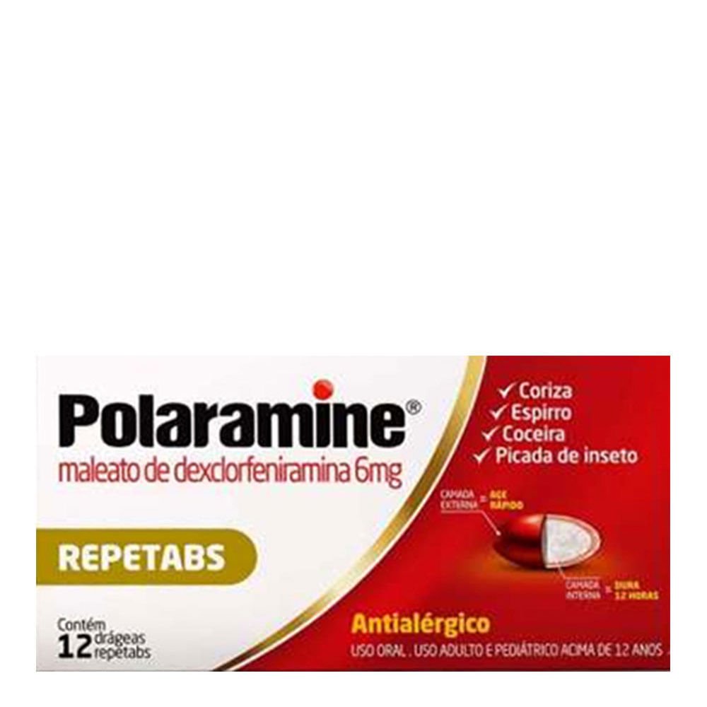 Polaramine 6Mg Hypera Caixa Com 12 Drágeas