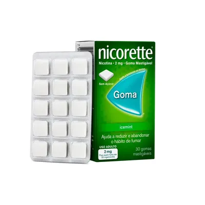Nicorette Icemint 4mg 30 gomas mastigáveis - JOHNSON